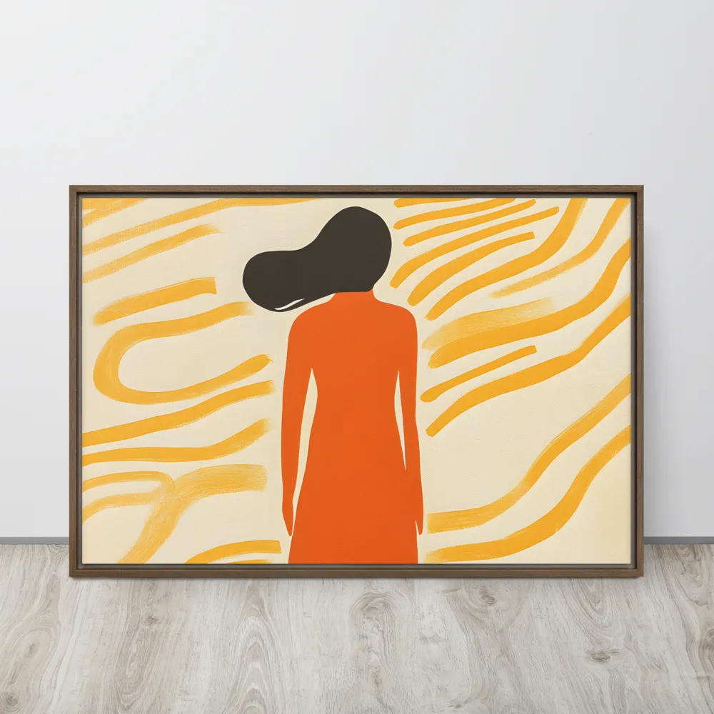Connection to Serenity | Canvas with Brown Frame | 24″×36″