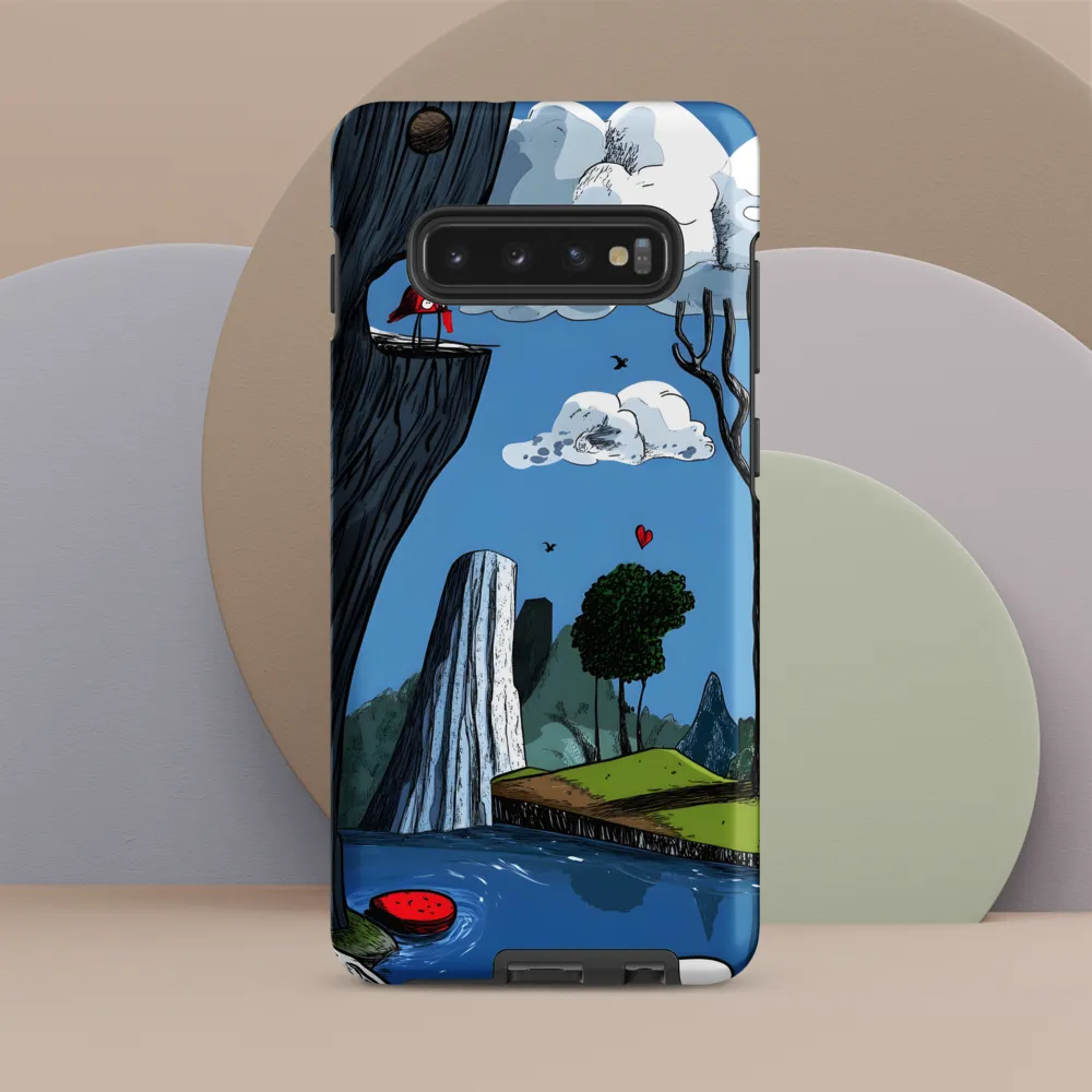 Whimsical Cliffside Reflections | Phone Case |  S10 Plus | Tough Case | Matte
