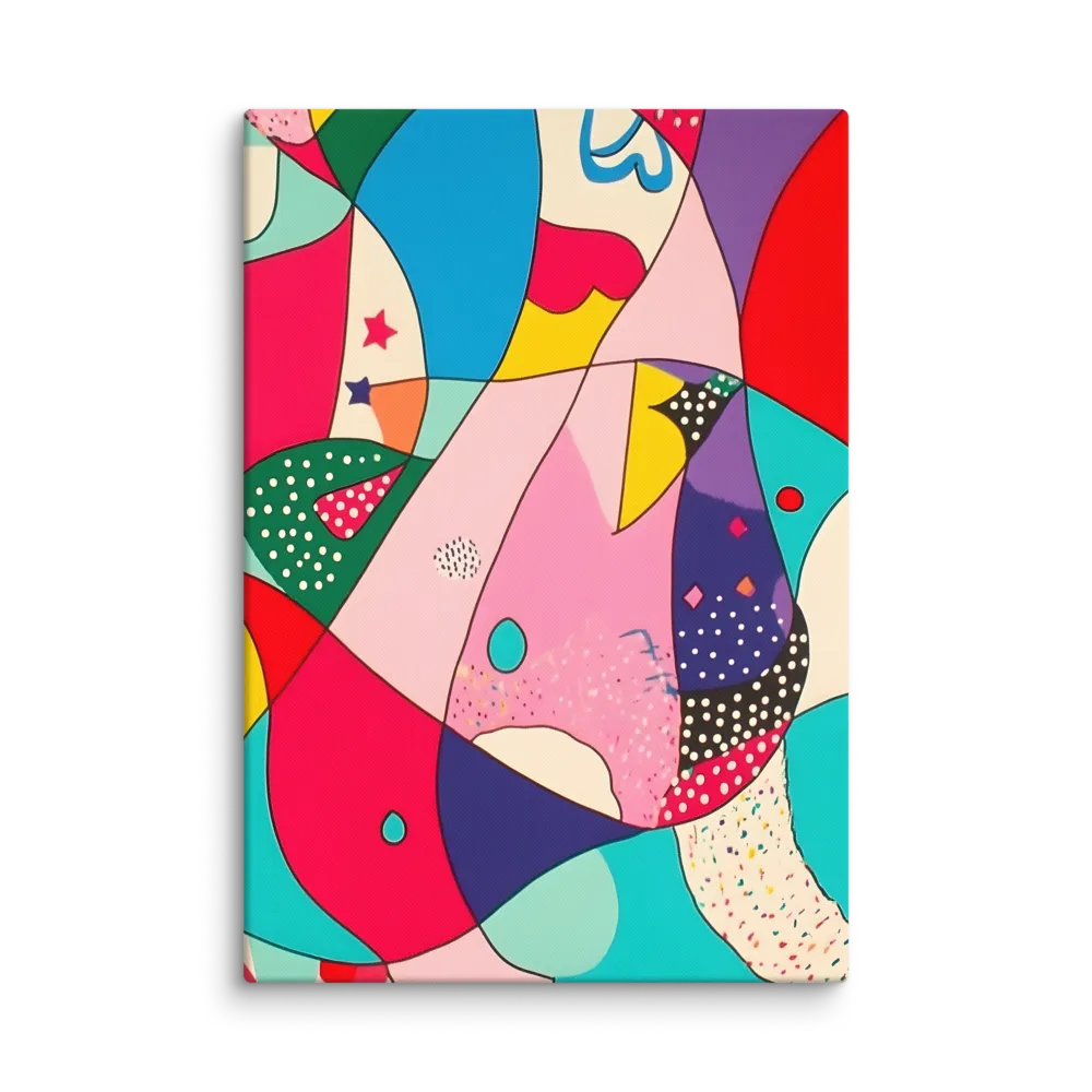 Playful Geometry in Color | Canvas | 18″×26″