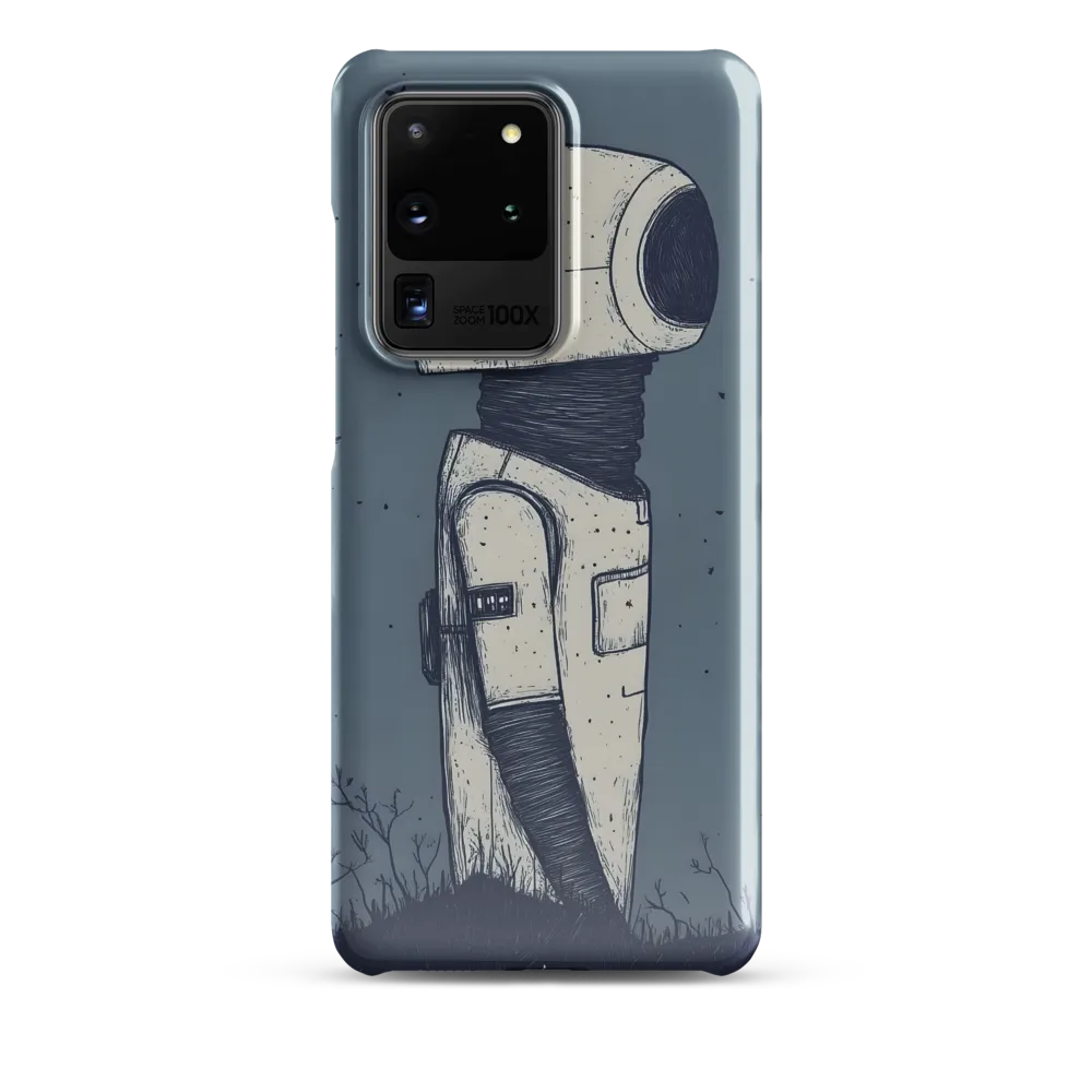 Contemplative Robot in a Barren Landscape | Phone Case |  S20 Ultra | Snap Case | Glossy