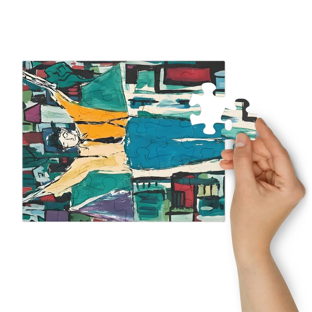 Open-Arm Figure 
 Jigsaw Puzzle in Tin Box