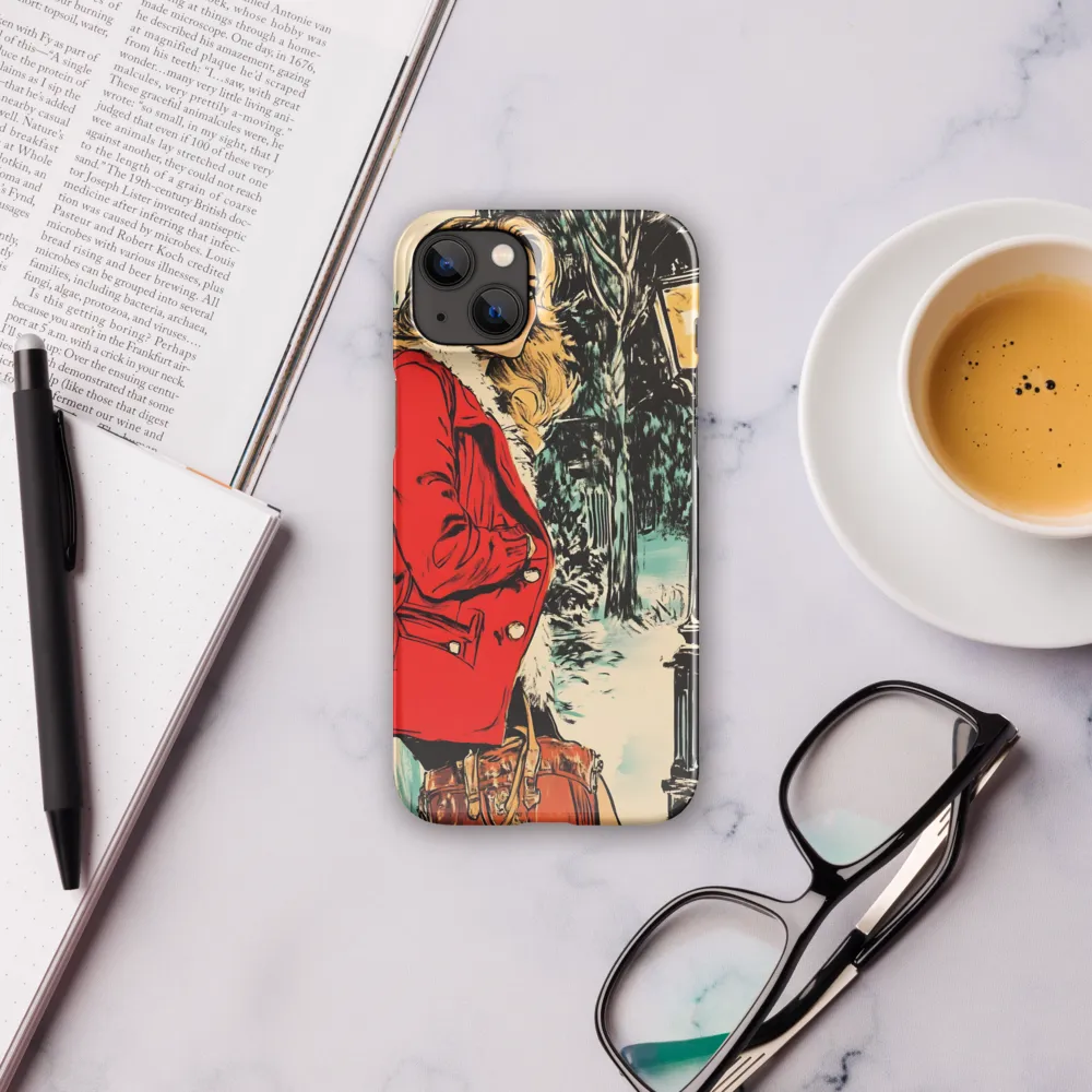 Winter Glamour in Red | Phone Case |  14 Plus | Snap Case | Glossy