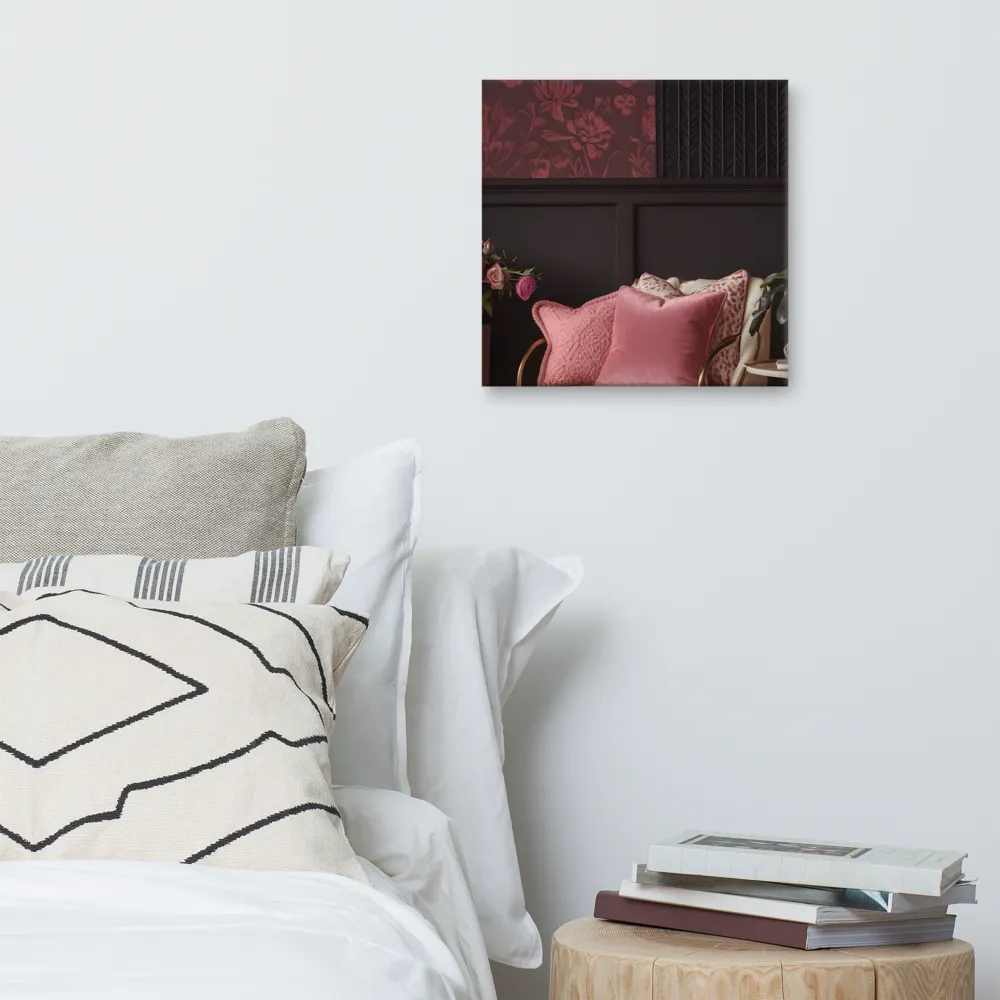 Elegance in Contrast: A Modern Interior Design | Canvas | 16″×16″