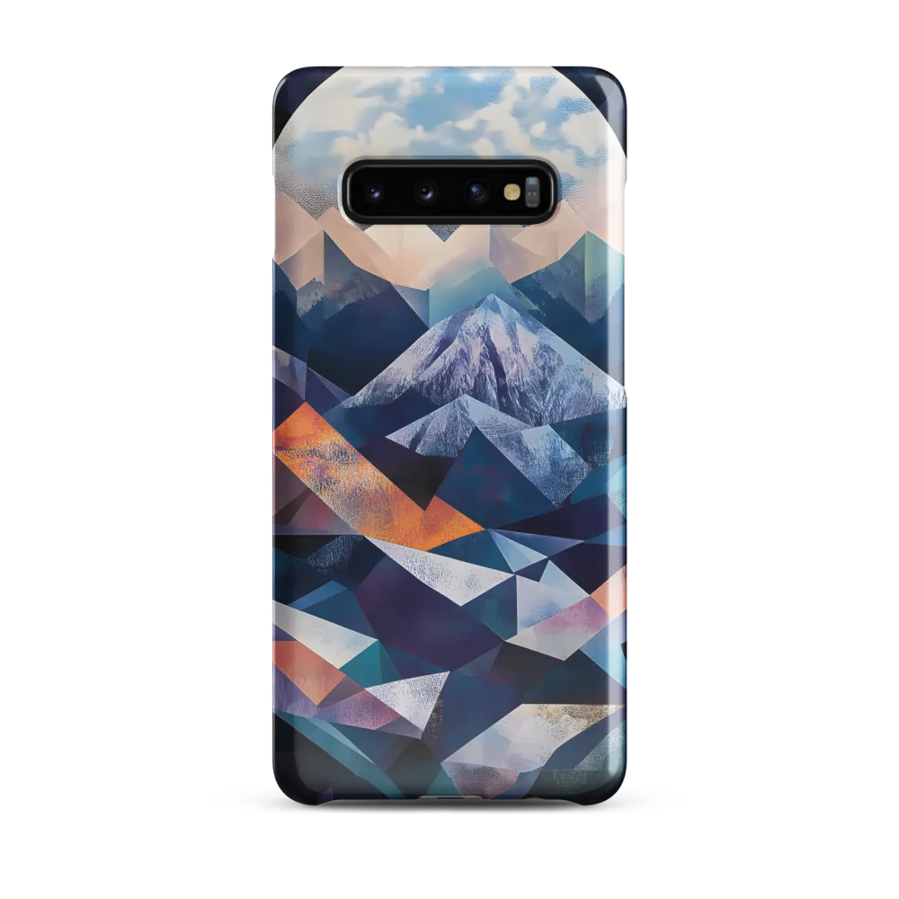 Luminous Peaks: A Geometric Reverie | Phone Case |  S10 Plus | Snap Case | Glossy