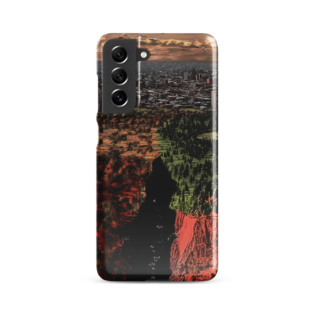Harmony and Dissonance: A Landscape of Contrasts | Phone Case |  S21 FE | Snap Case | Glossy