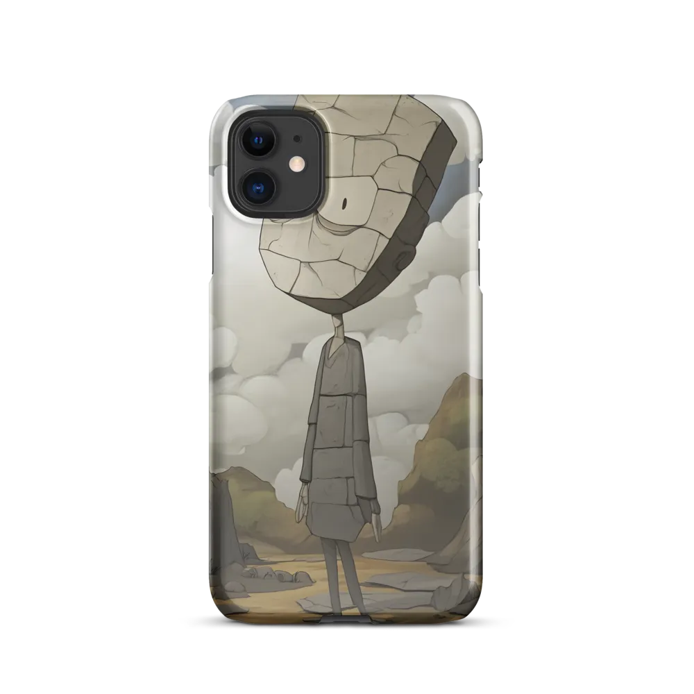Whimsical Stone Figure in a Rocky Landscape | Phone Case |  11 | Snap Case | Glossy