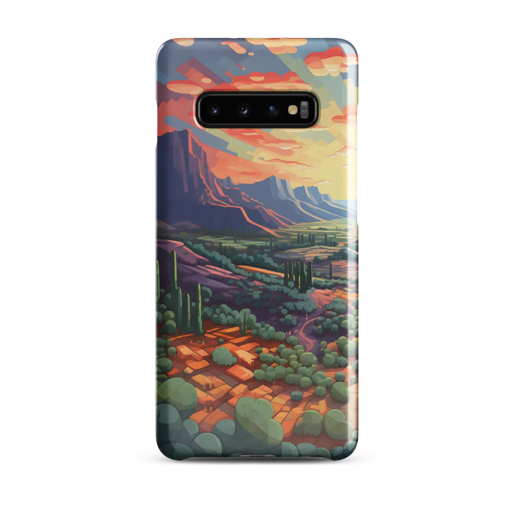 Desert Serenity at Dusk | Phone Case |  S10 Plus | Snap Case | Glossy