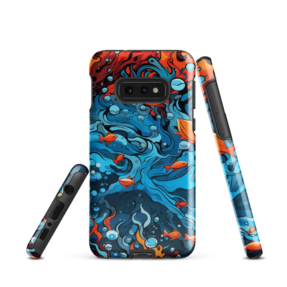 Fluid Harmony: Ocean and Flames
