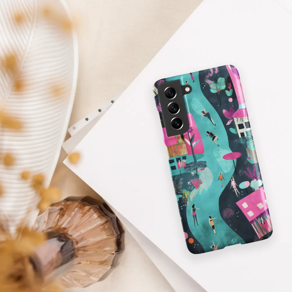 Whimsical Journey Through a Vibrant Landscape | Phone Case |  S21 FE | Snap Case | Matte