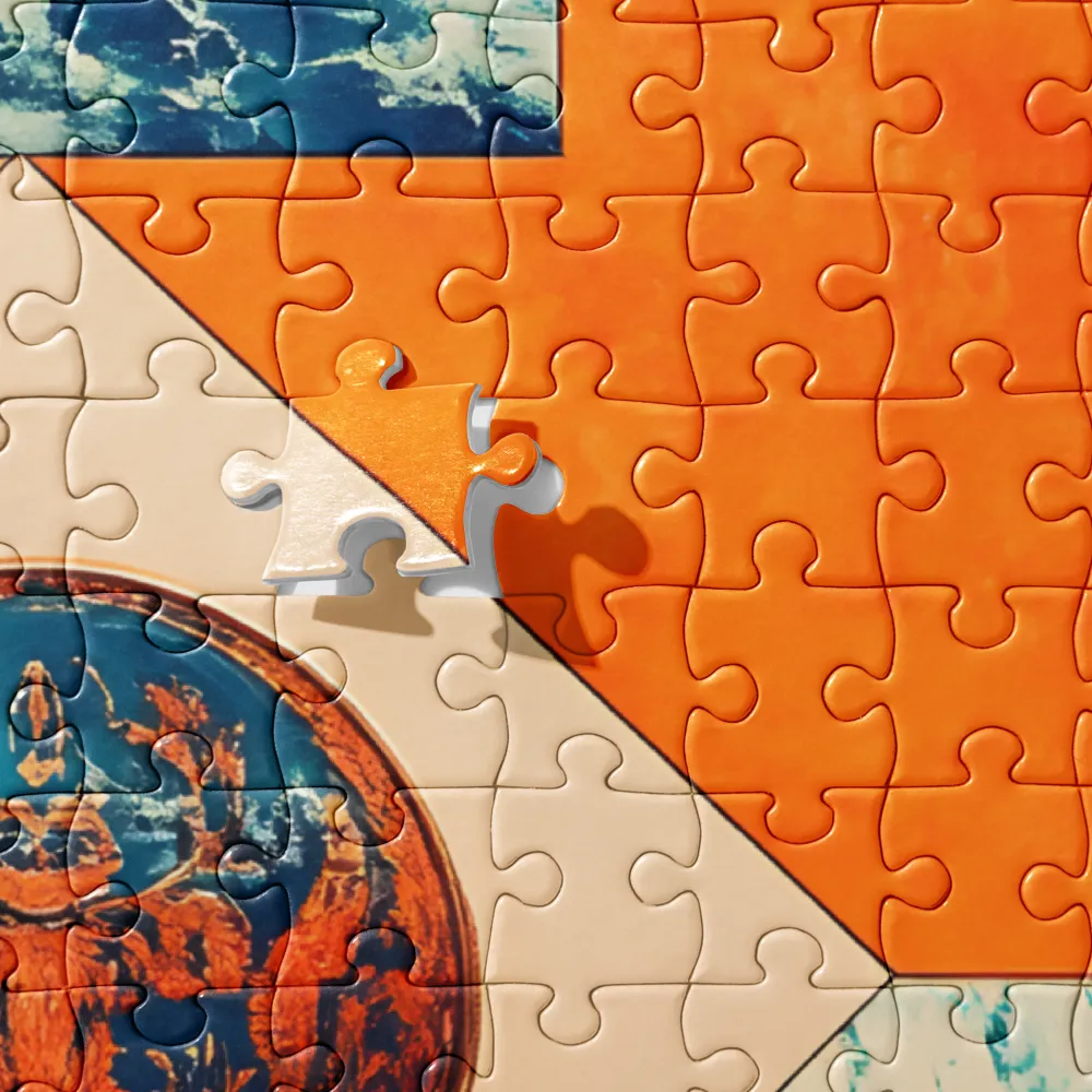 Harmonious Encounters: Abstract Geometry | Jigsaw Puzzle | 252 pieces