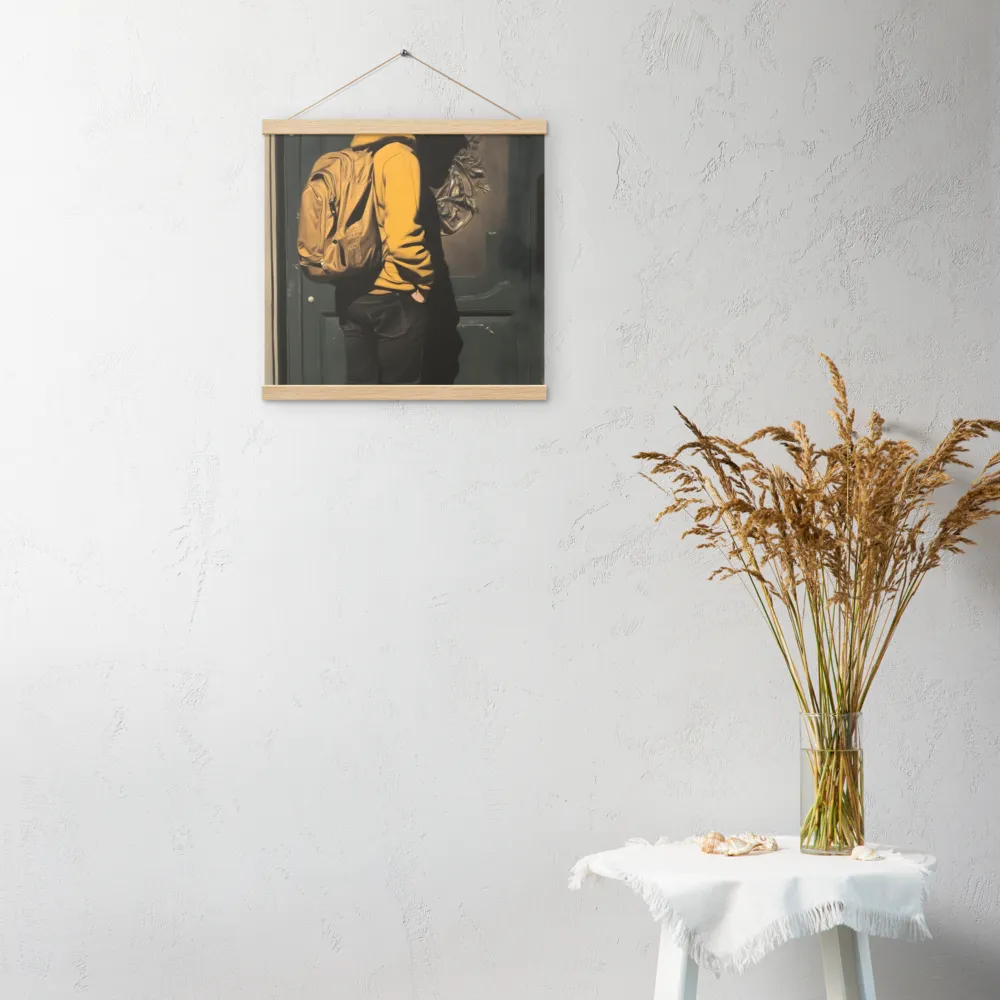 Silent Reflection | Poster With Oak Wood Hanger | 16″×16″