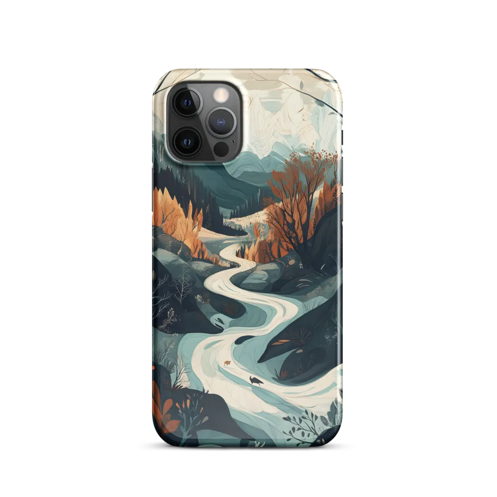 Whispers of Autumn: A Serene River Journey | Phone Case |  12 Pro | Snap Case | Glossy