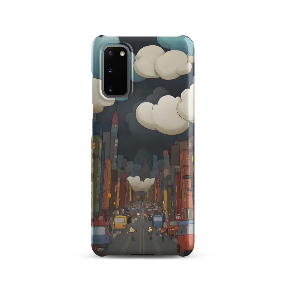 Urban Symphony: A City Awakens at Dusk | Phone Case |  S20 | Snap Case | Matte