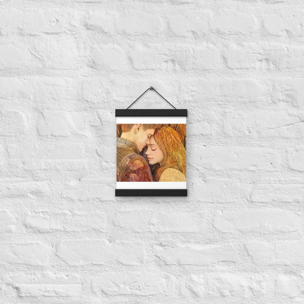 Embrace of Autumn | Poster With Black Wood Hanger | 8″×10″