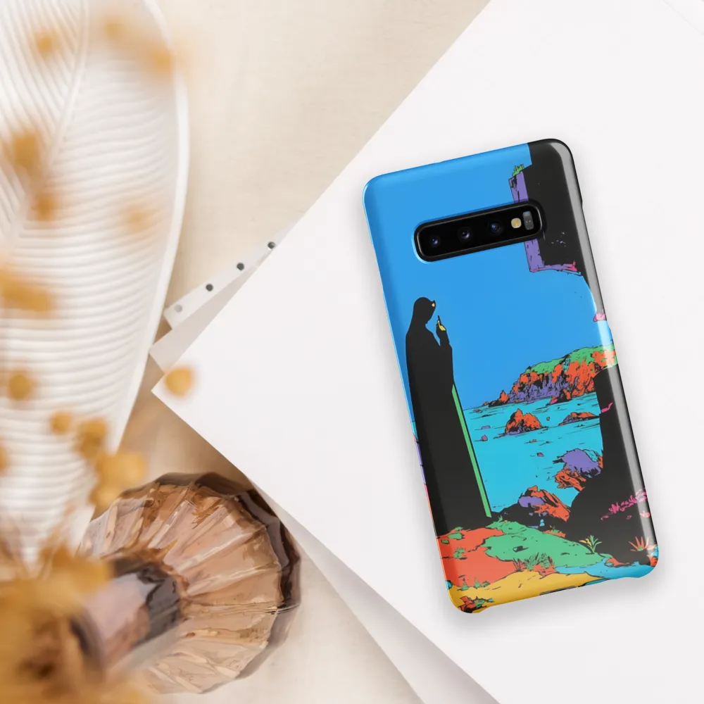 Contemplation by the Sea | Phone Case |  S10 Plus | Snap Case | Glossy