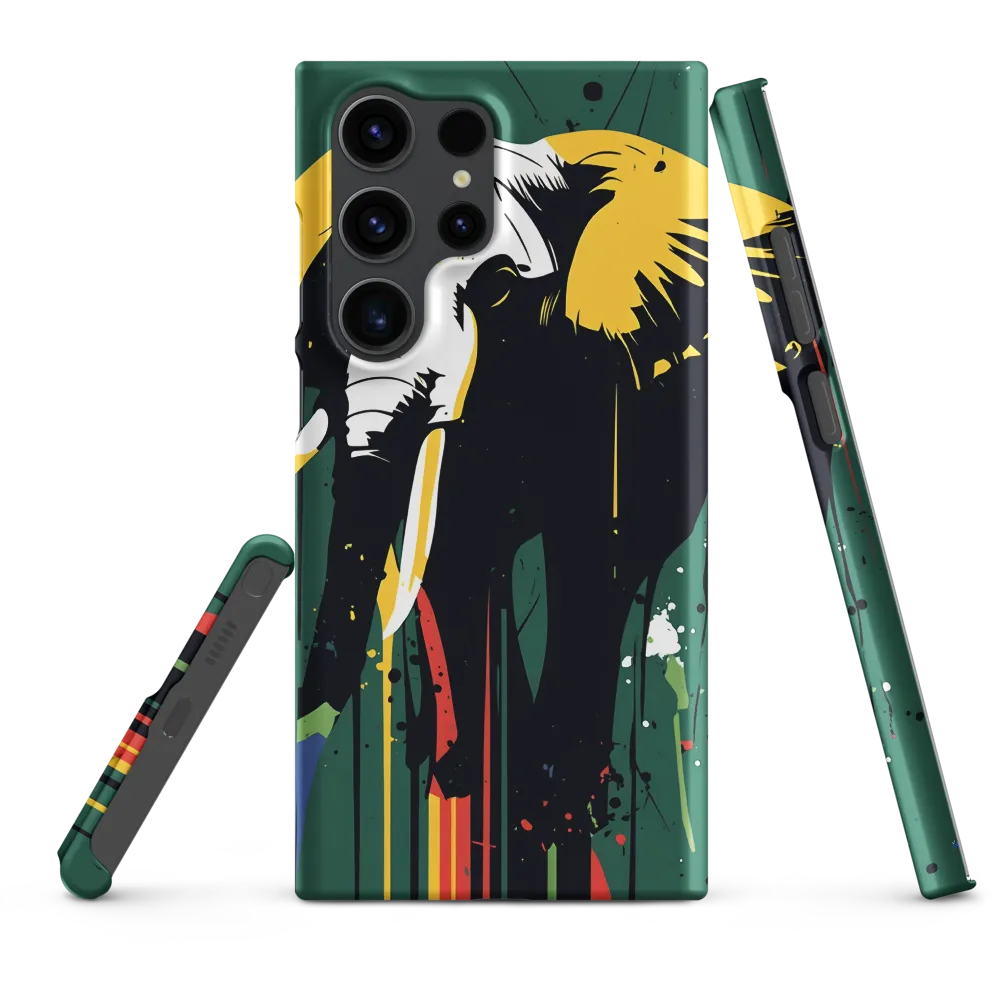 Majestic Minimalism: The Colorful Elephant
