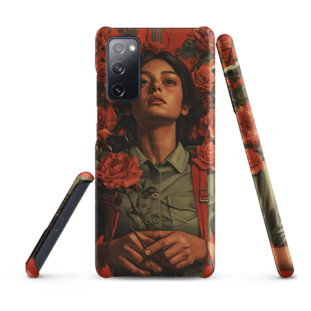 Harmony and Strength: A Portrait Among Roses