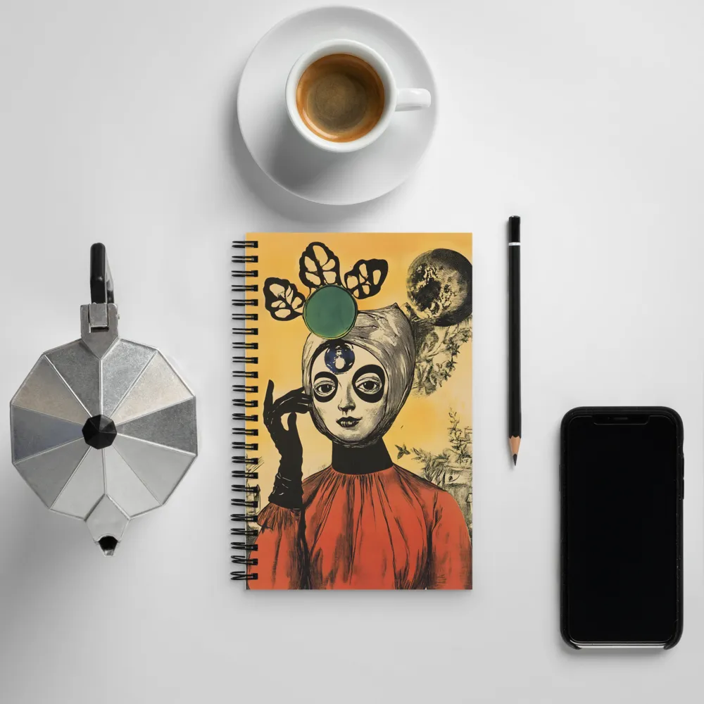 Enigmatic Portrait of Surrealism | Spiral Notebook