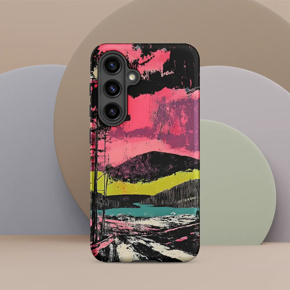 Vibrant Horizons: A Landscape in Contrast
