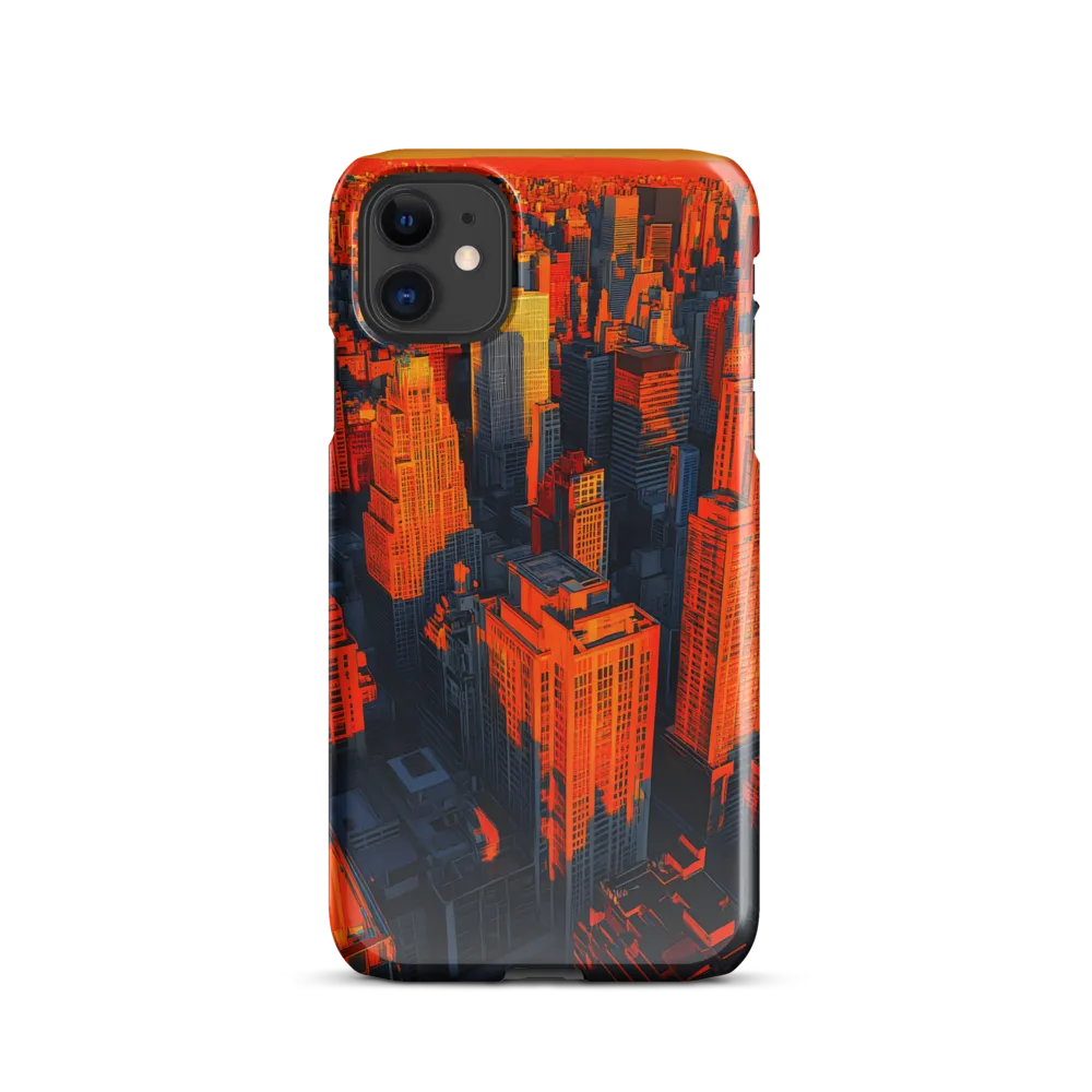 Urban Dawn: A Digital Ode to Skyscrapers | Phone Case |  11 | Snap Case | Glossy