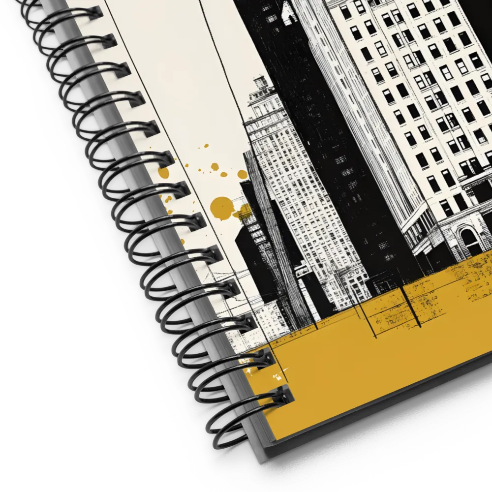 Urban Elegance: A Modern Cityscape | Spiral Notebook