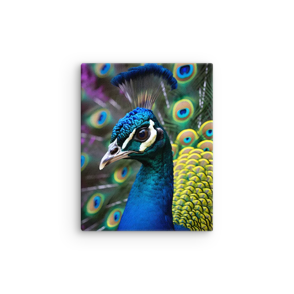 Regal Plumage: The Peacock's Splendor | Thin Canvas | 11″×14″