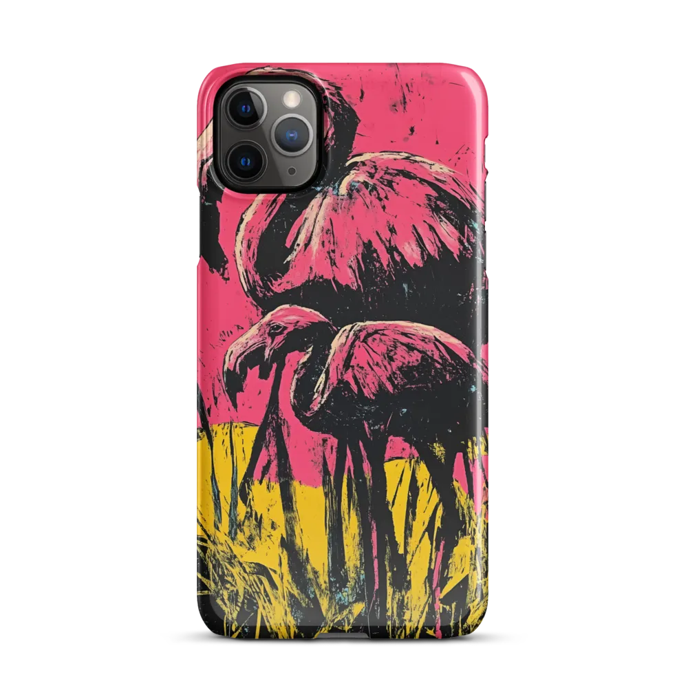 Flamingo Duet: A Pop Art Expression | Phone Case |  11 Pro Max | Snap Case | Glossy