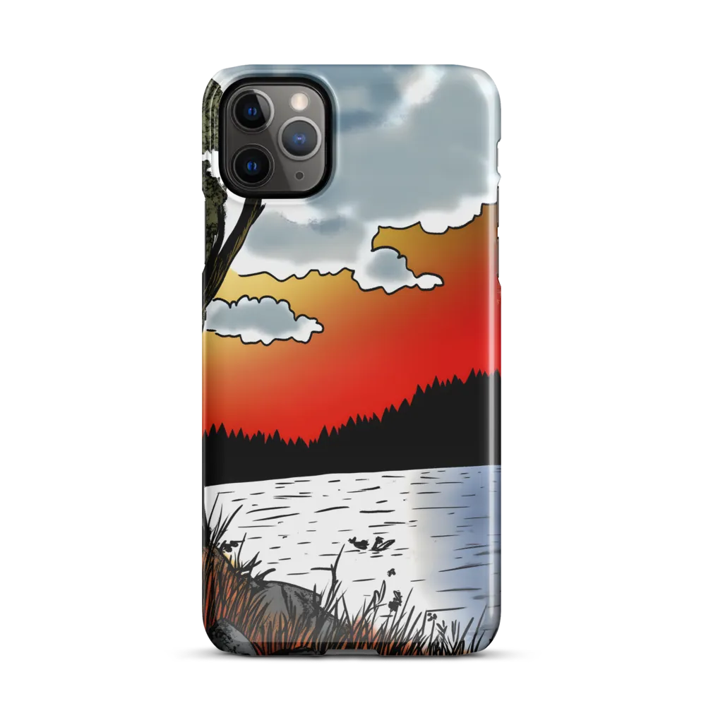 Serene Sunset Over the Lake | Phone Case |  11 Pro Max | Snap Case | Glossy