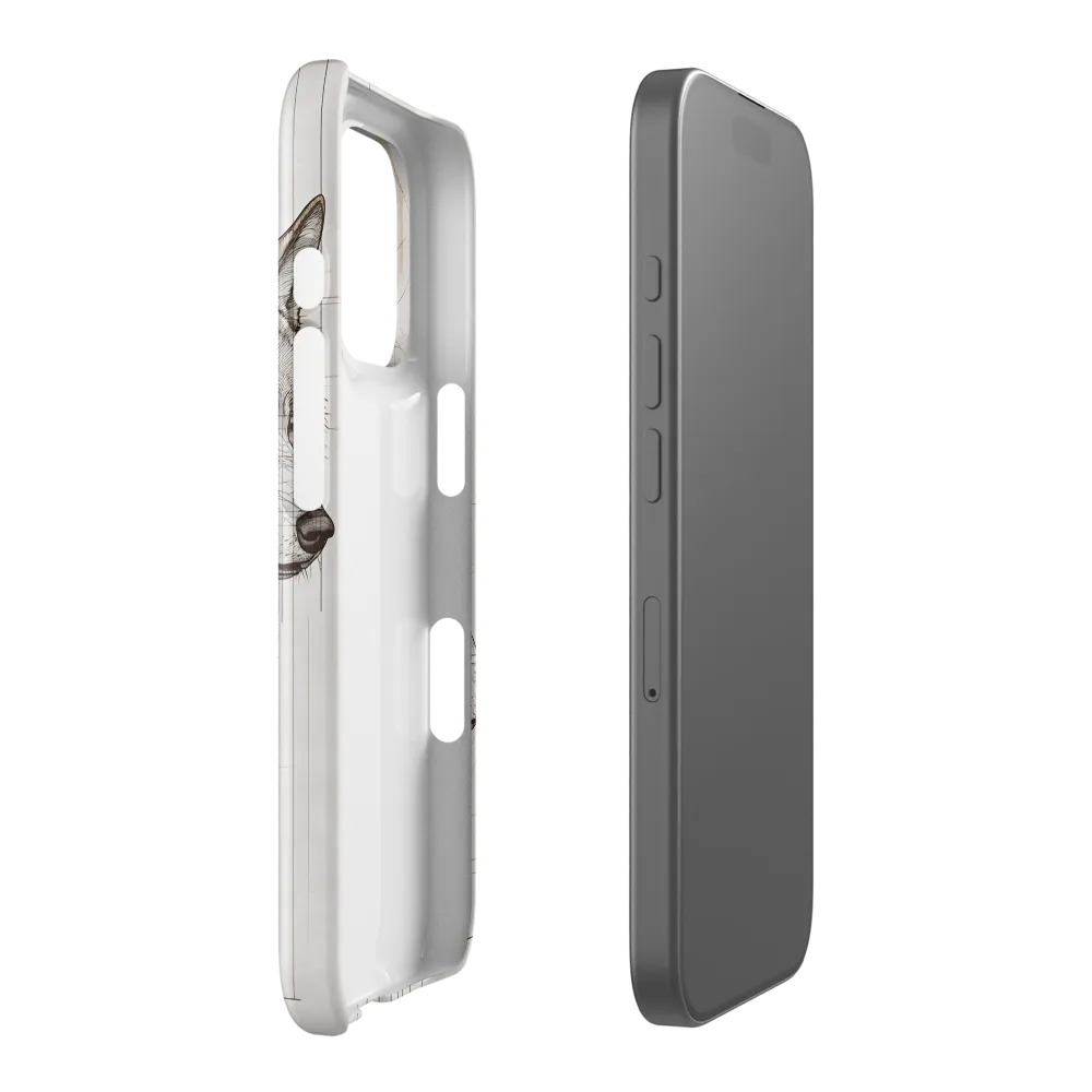 Geometric Harmony: The Essence of Wolves | Phone Case |  16 Pro | Snap Case | Glossy