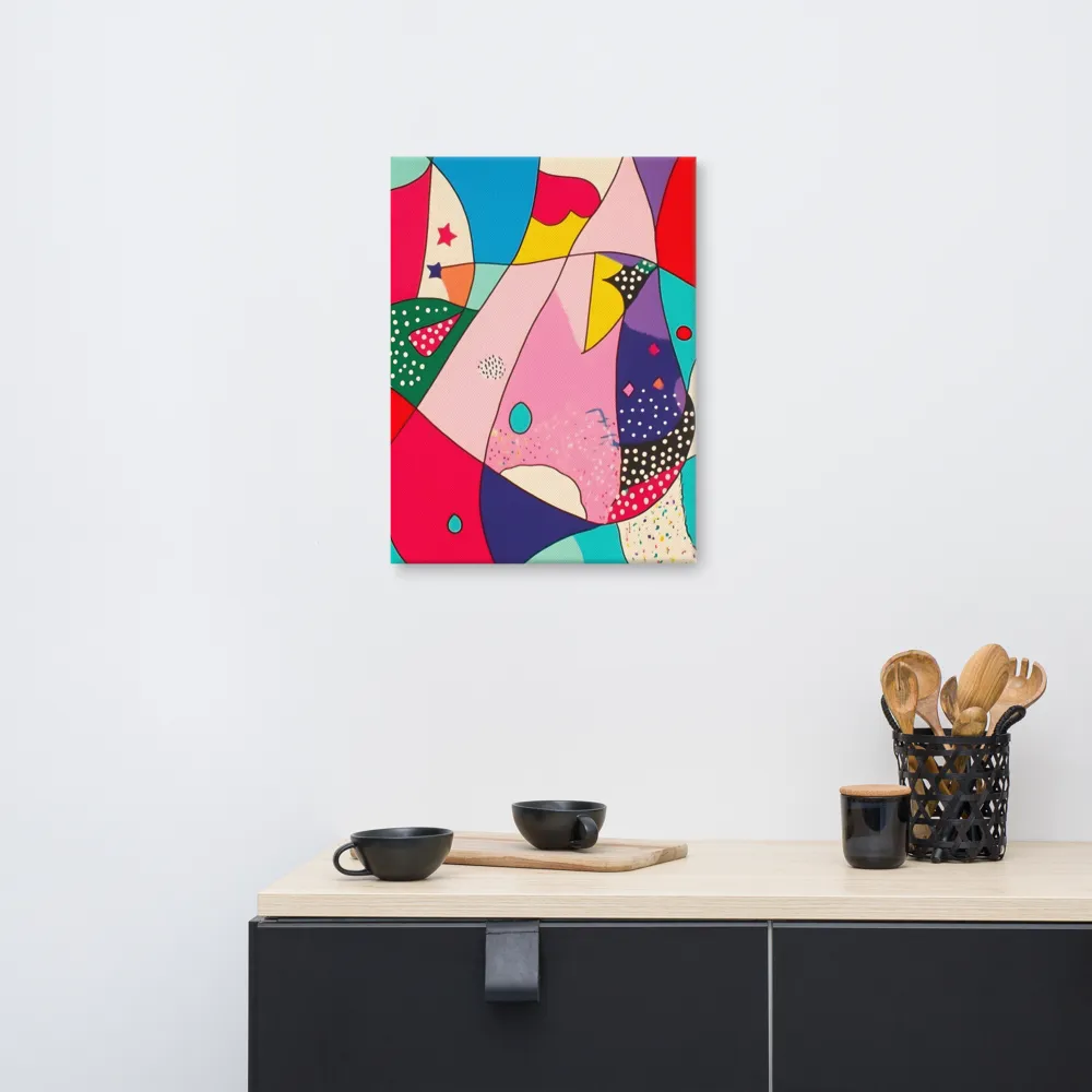 Playful Geometry in Color | Canvas | 18″×24″