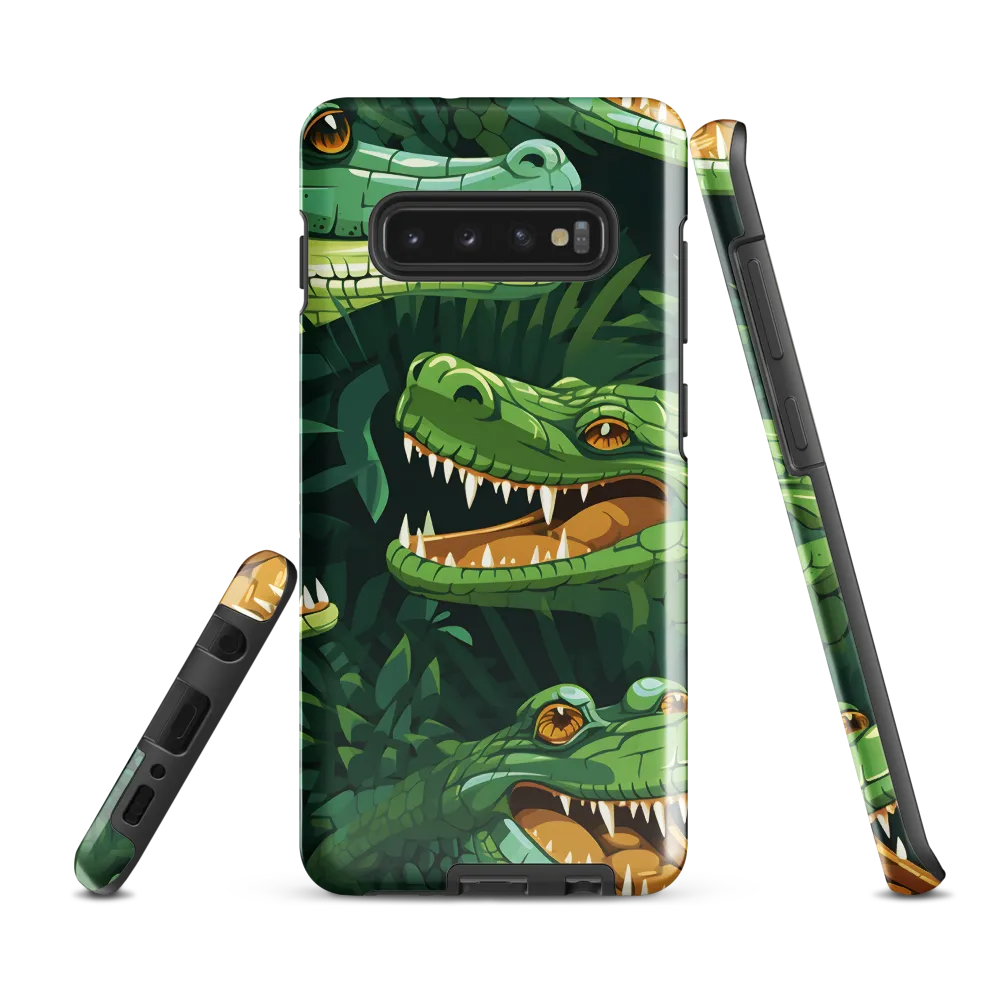 Fierce Crocodilian Medley | Phone Case |  S10 Plus | Tough Case | Glossy