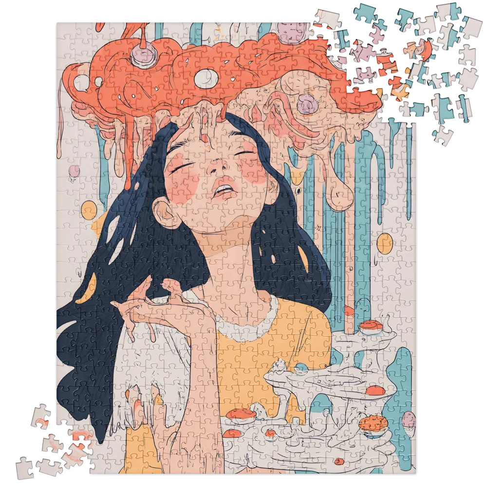 Melting Dreams: A Whimsical Indulgence | Jigsaw Puzzle | 520 pieces