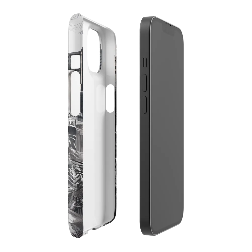 Urban Rhythm in Black and White | Phone Case |  14 | Snap Case | Matte