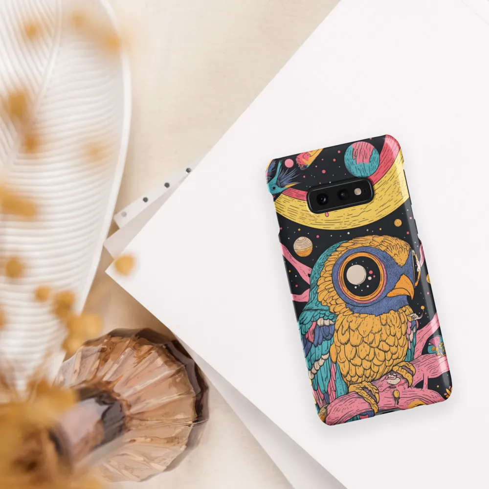 Whimsical Cosmic Owl | Phone Case |  S10e | Snap Case | Matte