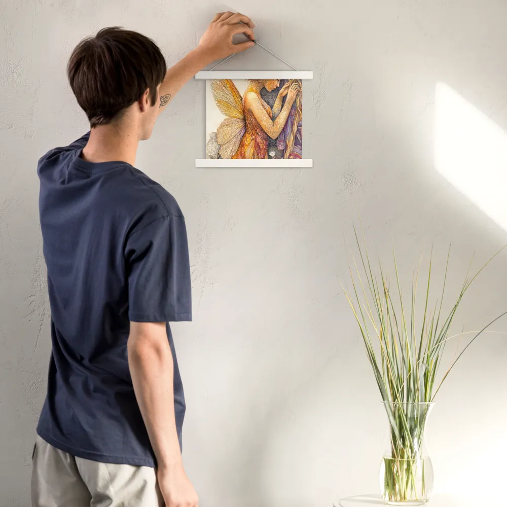 Whispers of the Frosted Meadow | Poster With White Wood Hanger | 10″×10″