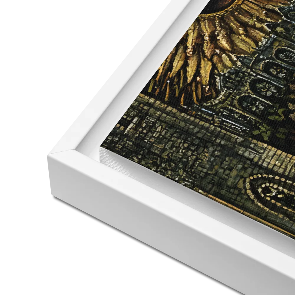 Nature’s Embrace: The Infinite Connection | Canvas with White Frame | 18″×24″