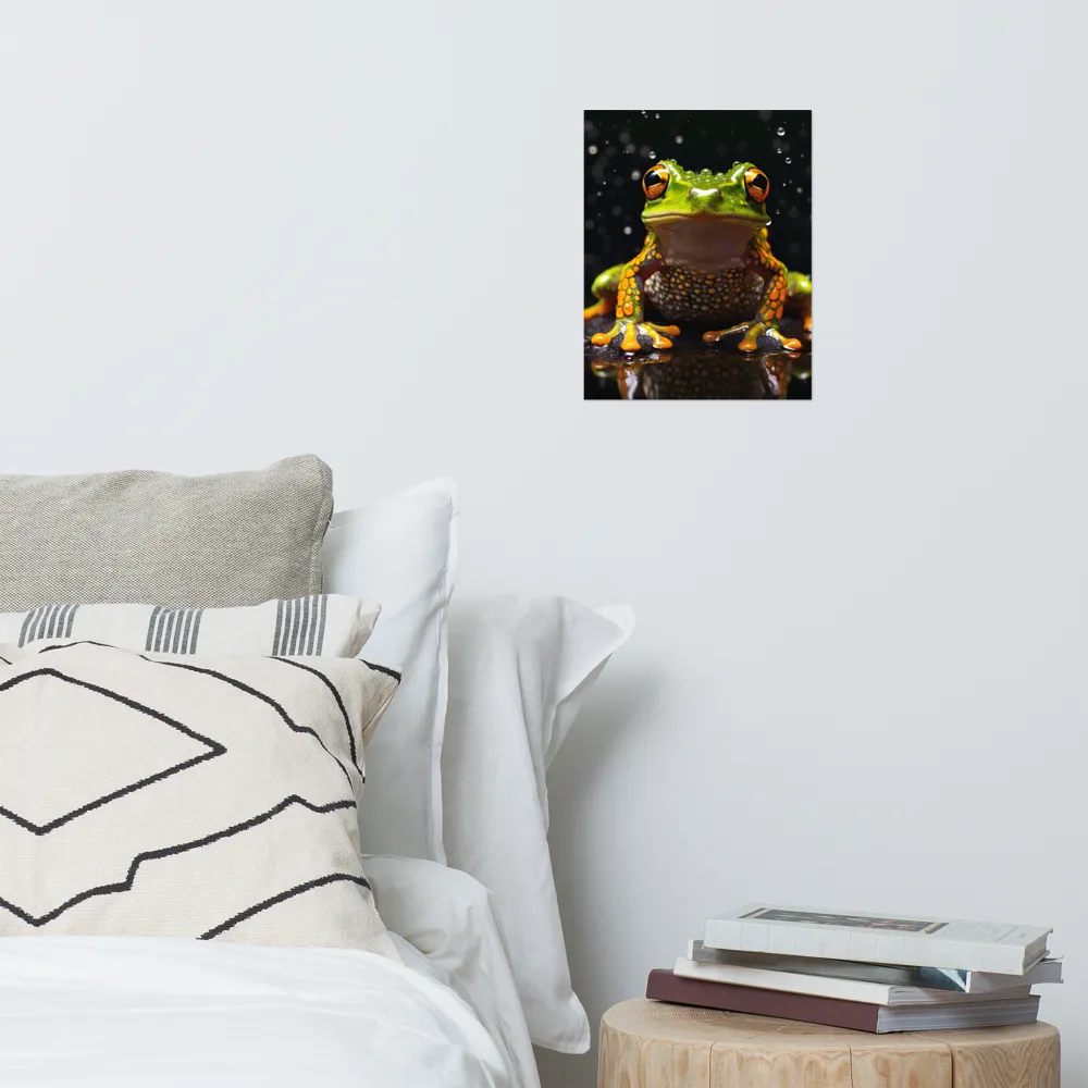 Emerald Elegance: The Frog in Focus | Poster | 11″×14″
