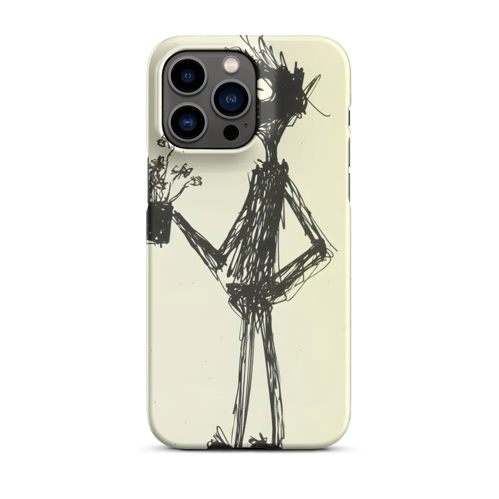 Whimsical Figure with Flowers
