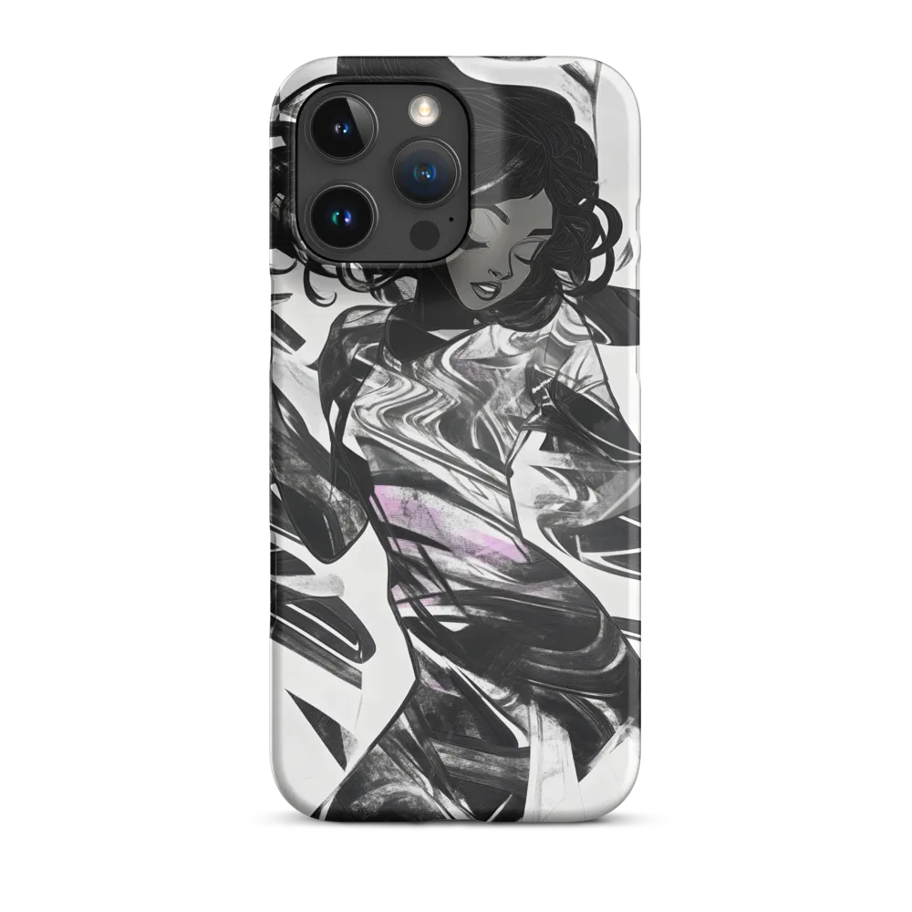 Fluid Grace: The Dance of Shadows | Phone Case |  16 Pro Max | Snap Case | Matte