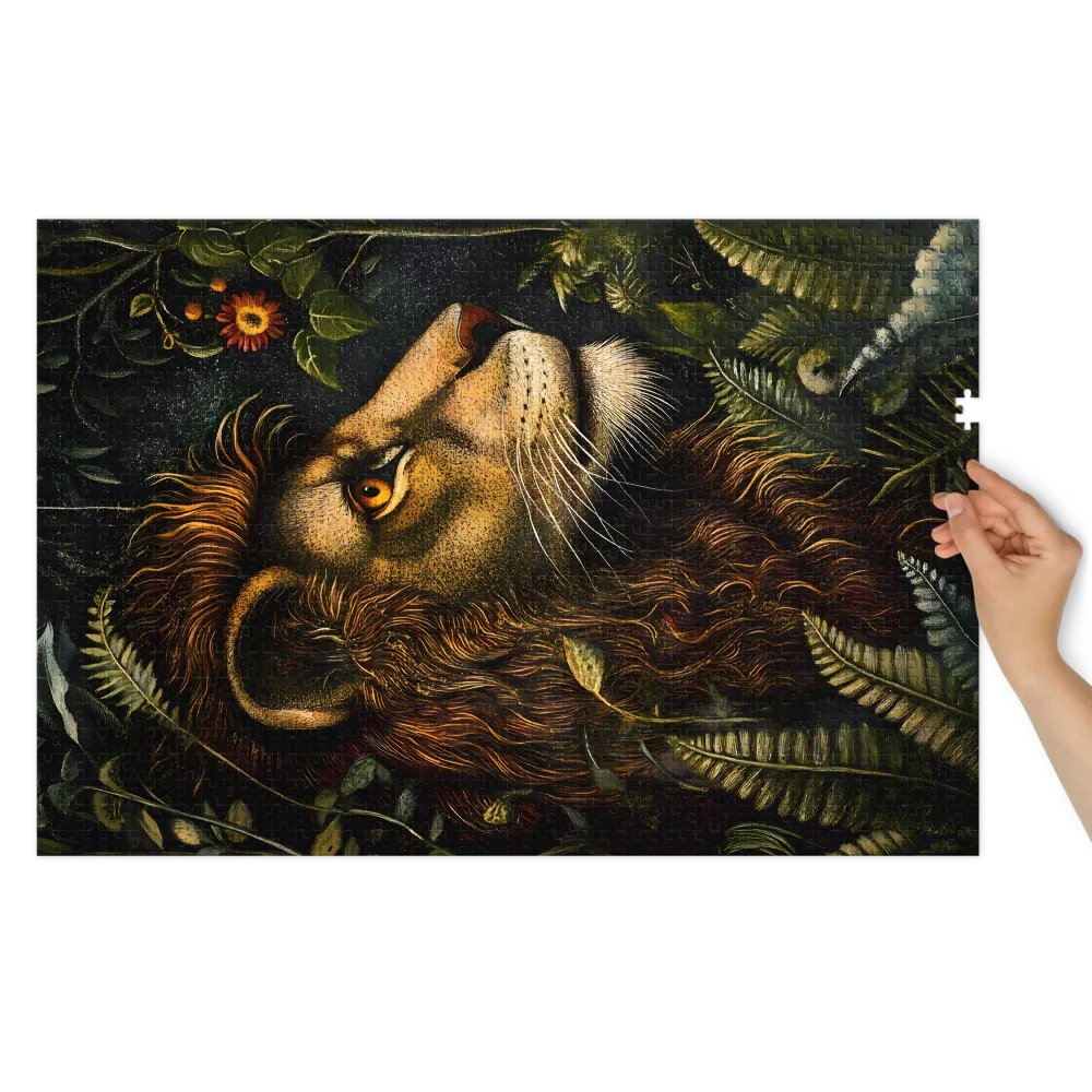 Guardian of the Emerald Canopy 
 Jigsaw Puzzle in Tin Box