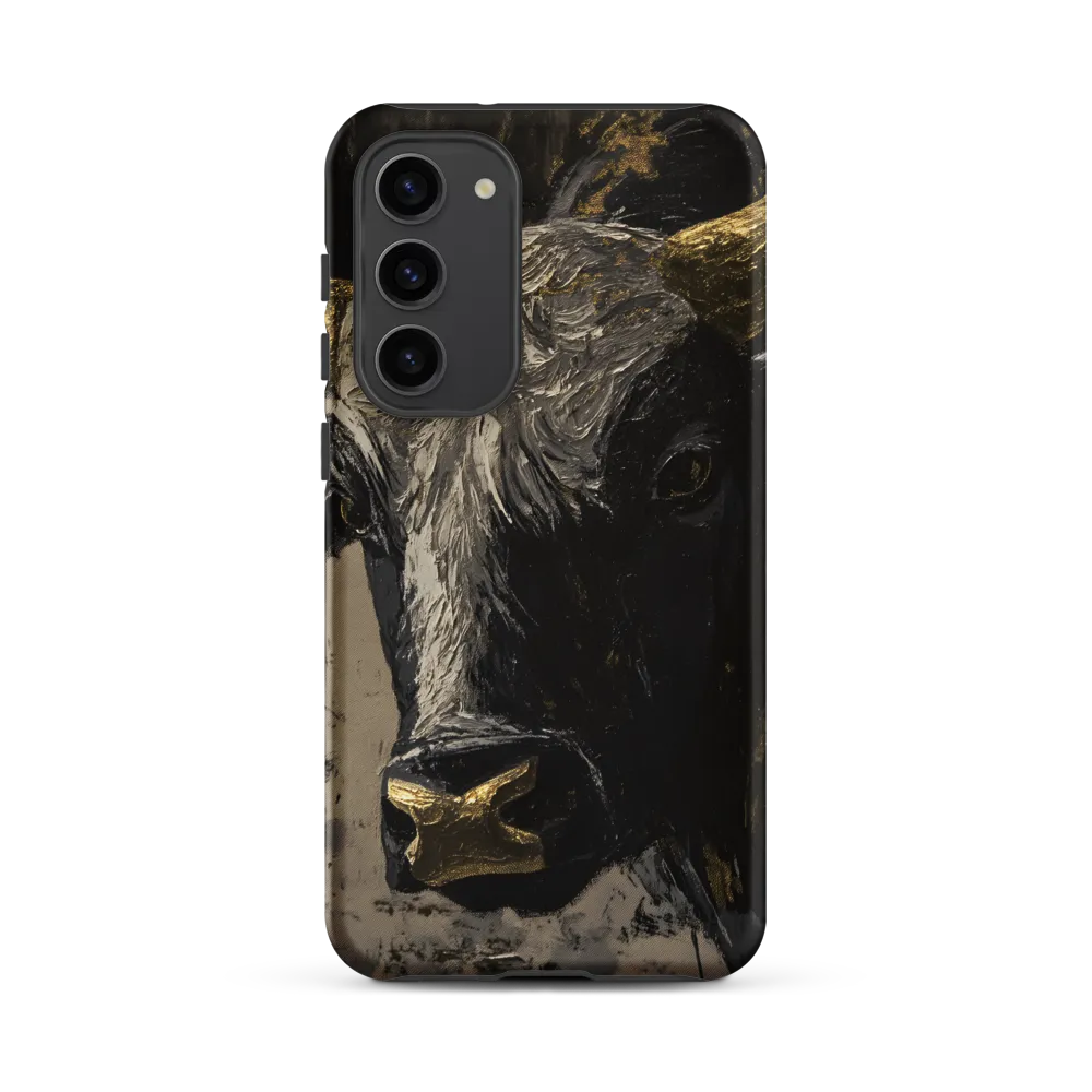 Majestic Bull: The Power in Black and Gold