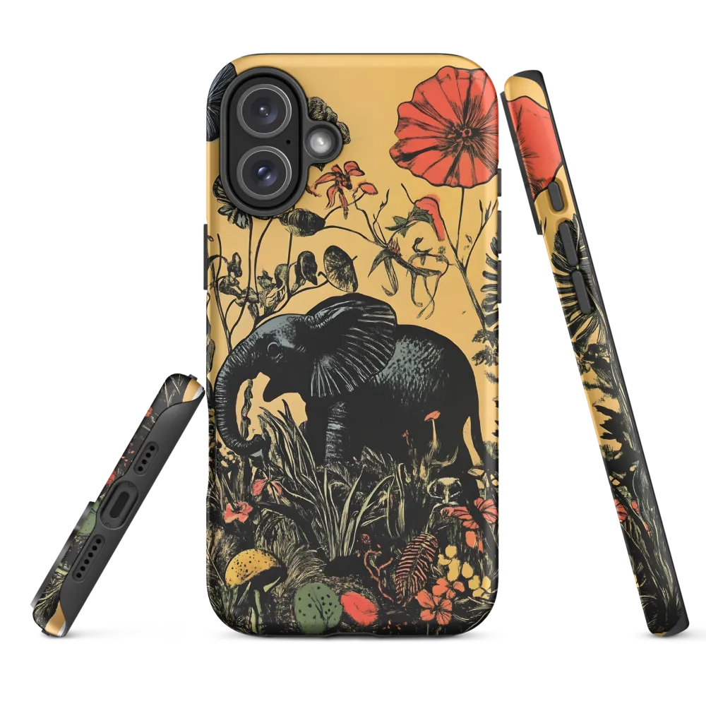 Floral Majesty: The Elephant's Sanctuary