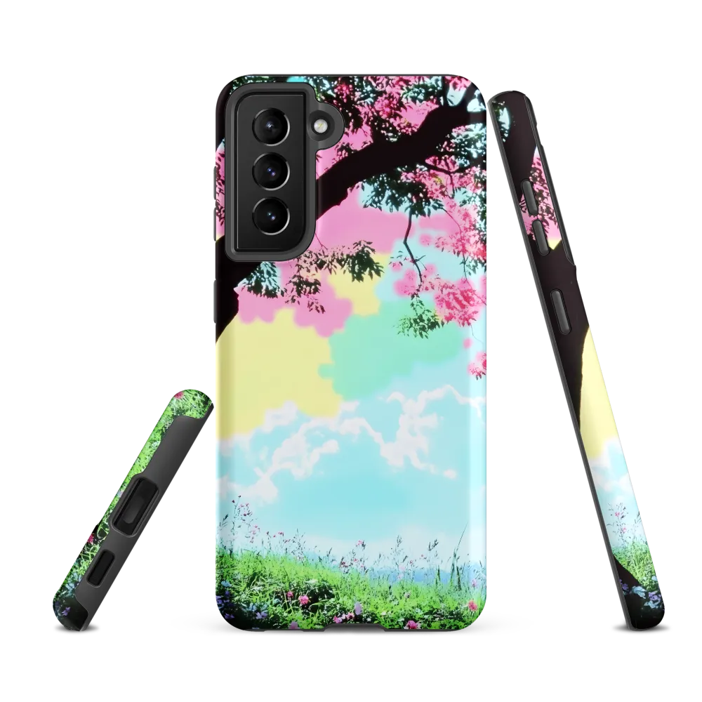 Pastel Dreams: A Surreal Tree Landscape