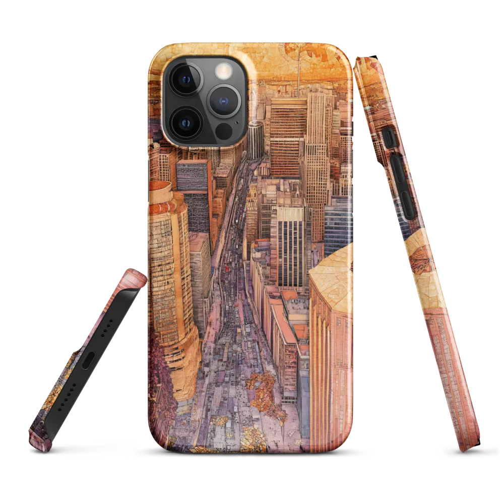 Mosaic Cityscape at Dusk