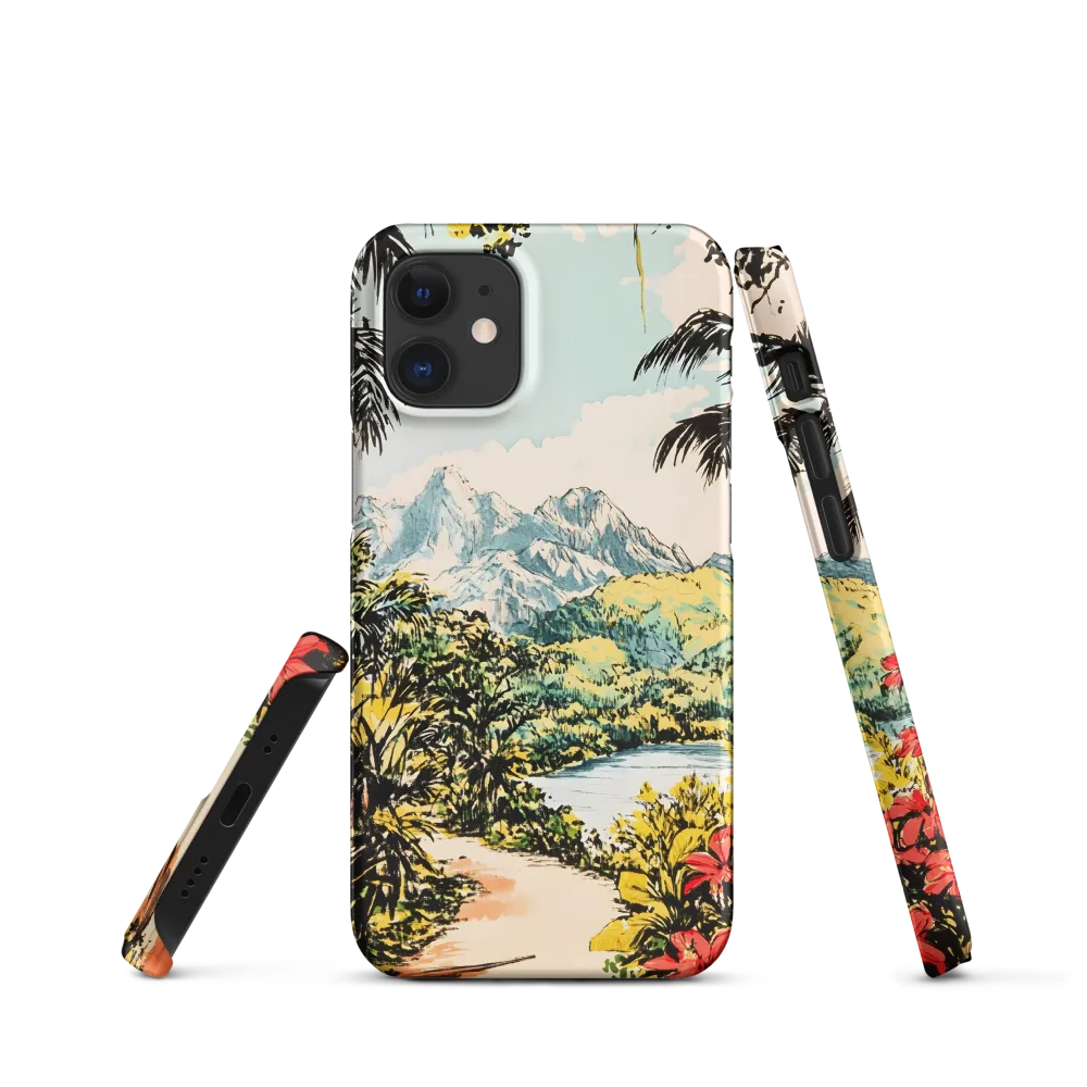 Tropical Serenity | Phone Case |  12 Mini | Snap Case | Matte