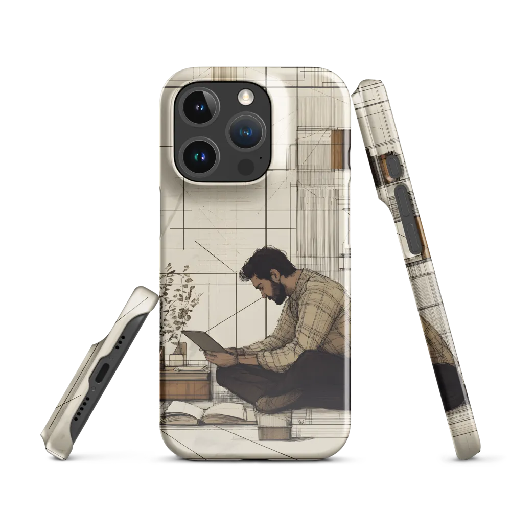 Quiet Reflections in Line | Phone Case |  16 Pro | Snap Case | Glossy