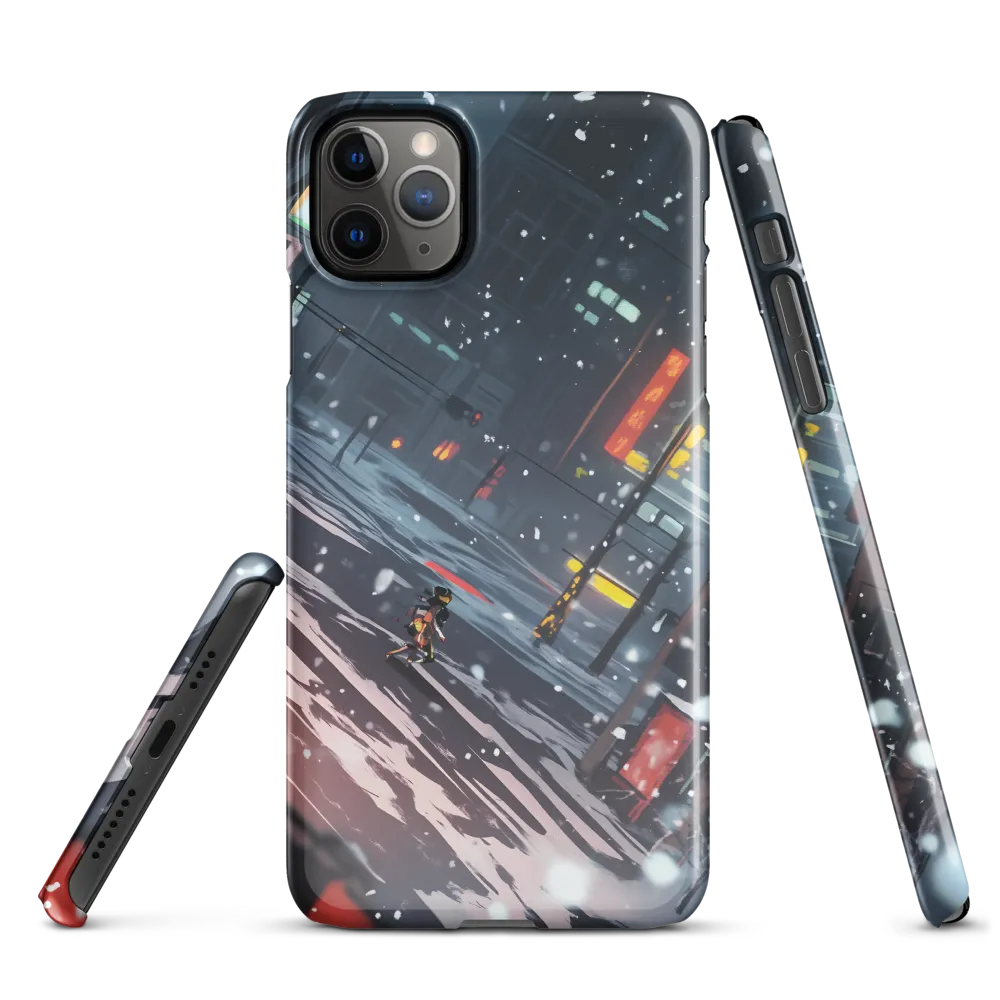 Solitude in the Neon Snow | Phone Case |  11 Pro Max | Snap Case | Glossy