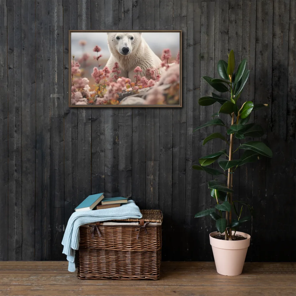 Curiosity Among Blooms: The Polar Bear