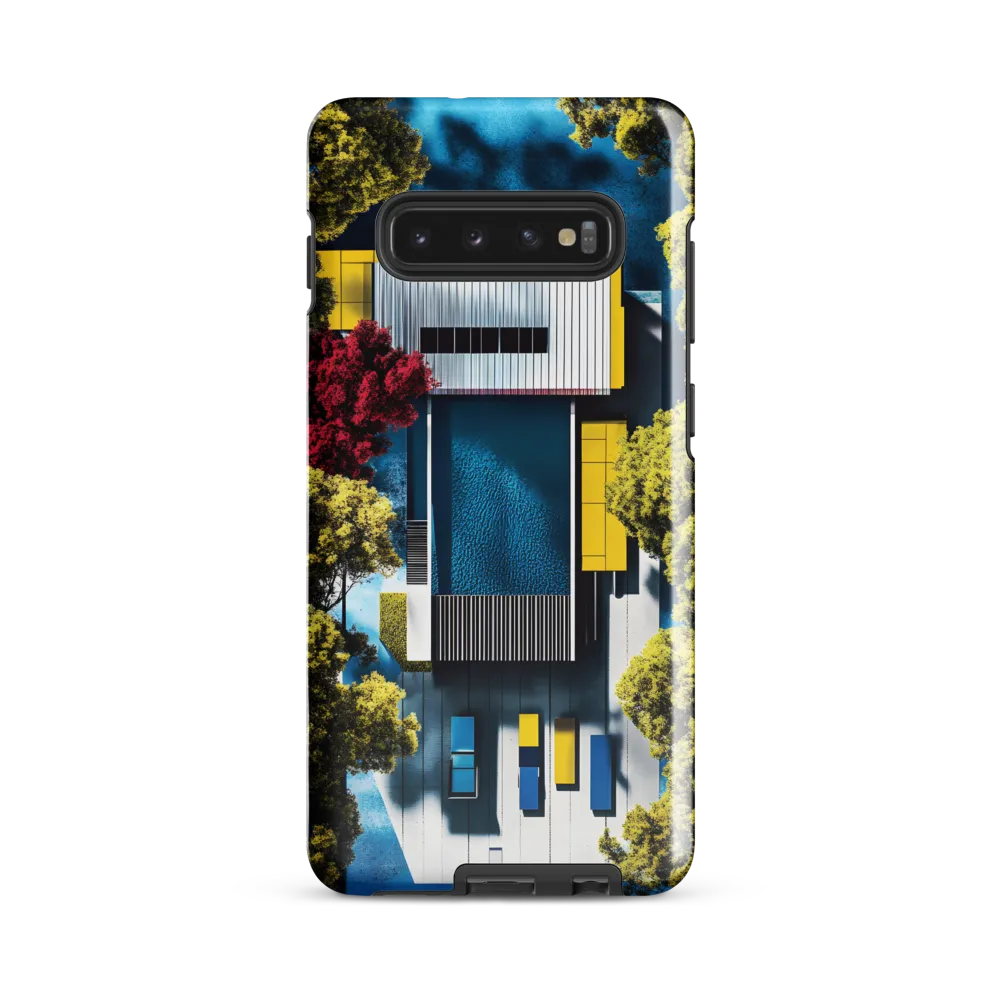 Aerial Harmony: Modernist Serenity | Phone Case |  S10 Plus | Tough Case | Glossy