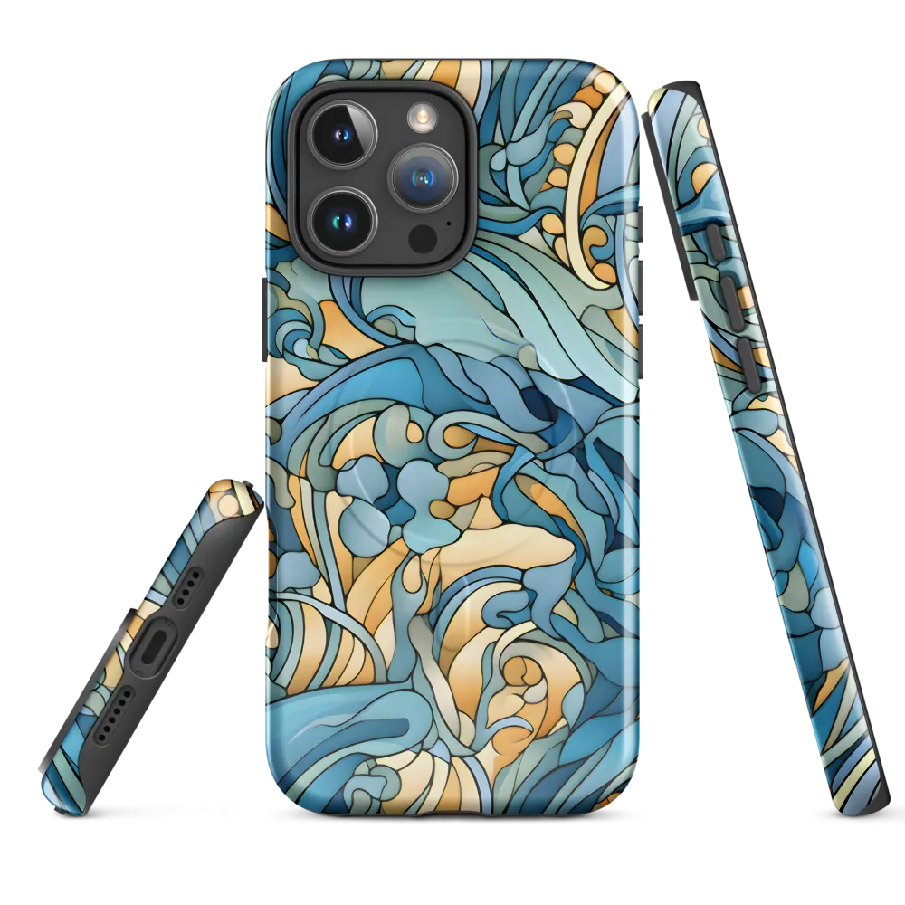 Dancing Waves of the Ocean | Phone Case |  16 Pro Max | MagSafe® Tough Case | Glossy